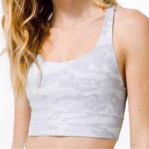 SOLD Lululemon Energy Bra Long Line Incognito Camo size 8